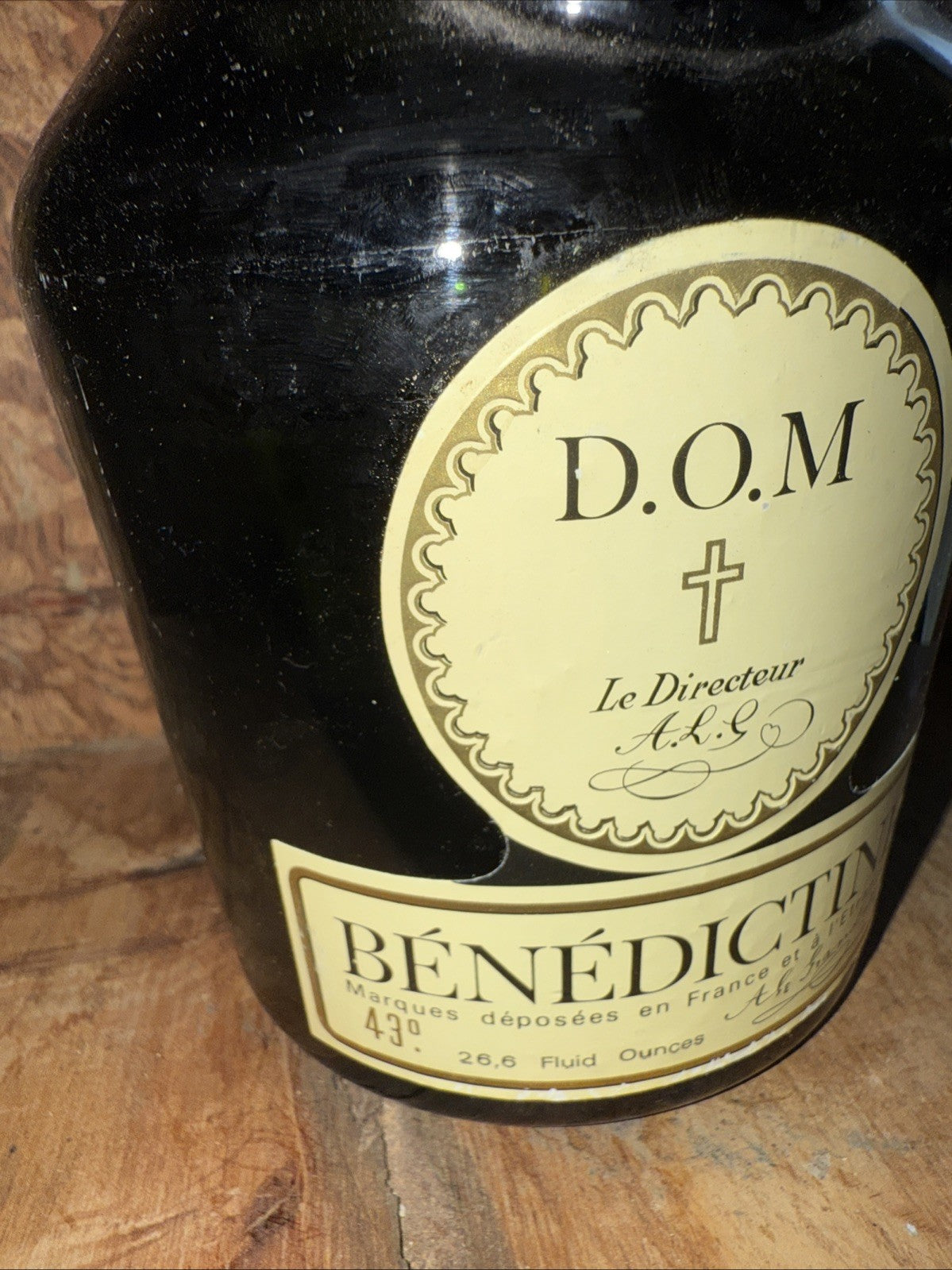Dom Benedictine 26.6 Fl Oz 43% Bottled 1970s Vintage Matured