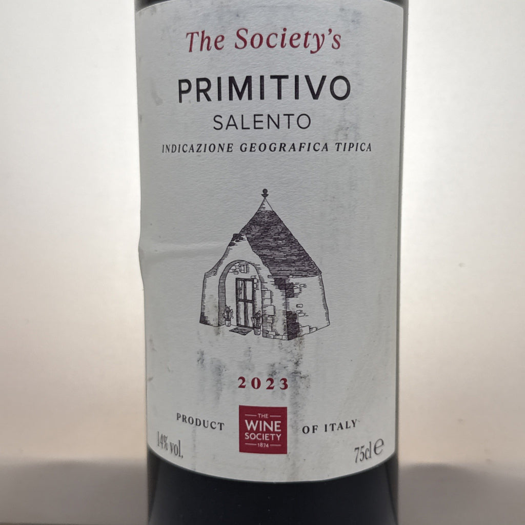 The Society's Primitivo Salento 2023 — Wine Society — Italian Red — 75cl