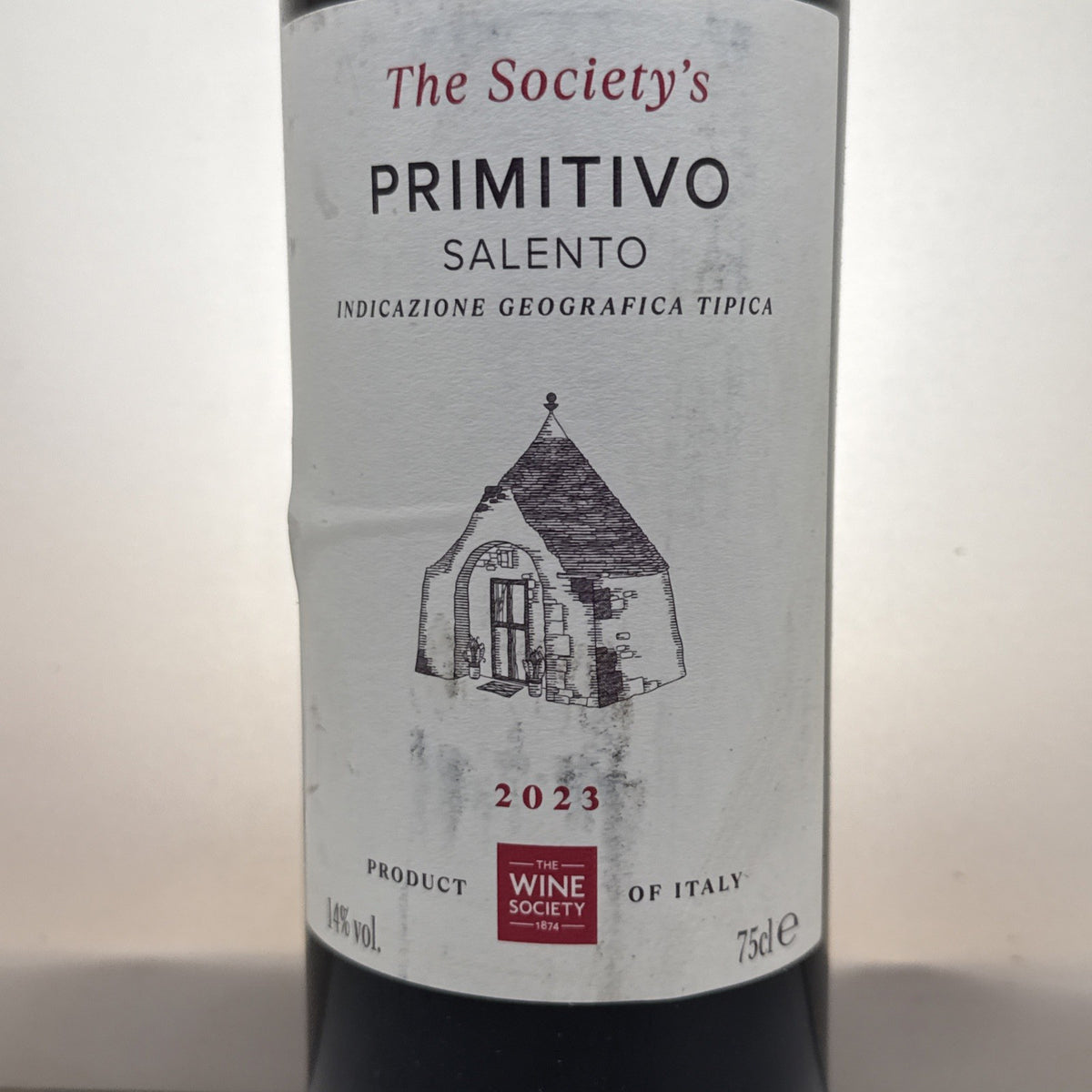 The Society's Primitivo Salento 2023 — Wine Society — Italian Red — 75cl