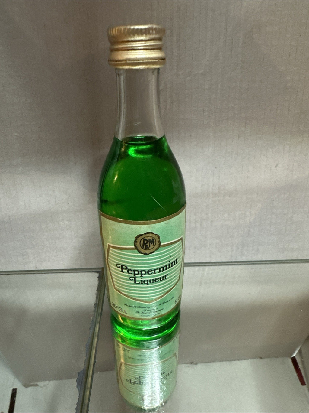 Peppermint Liqueur Miniature Full