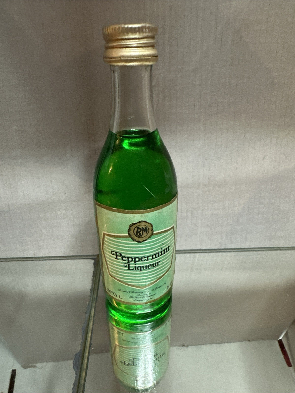 Peppermint Liqueur Miniature Full