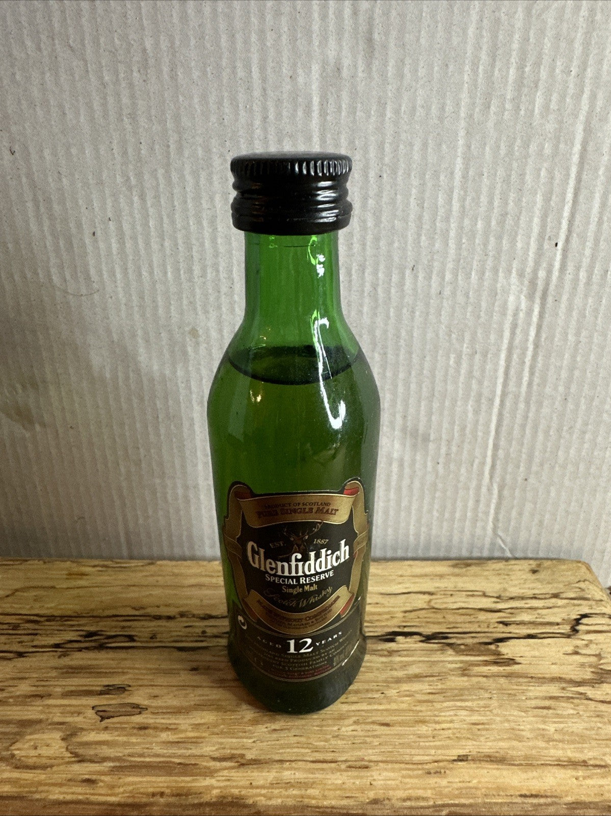 Glenfiddich 12 Year Old Special Reserve single malt Scotch whisky Miniature