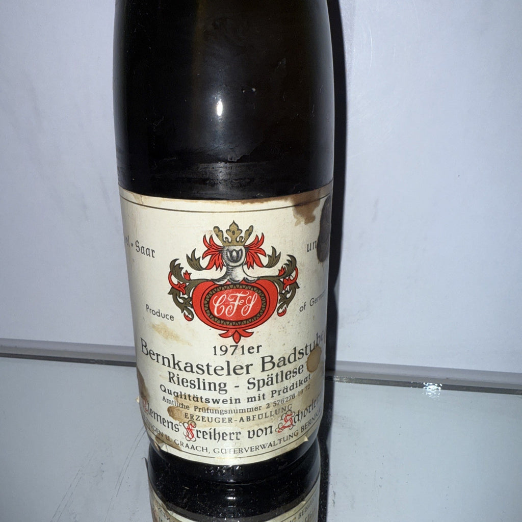 1971 Clemens Freiherr von Schorlemer Bernkasteler Badstube Riesling Spätlese
