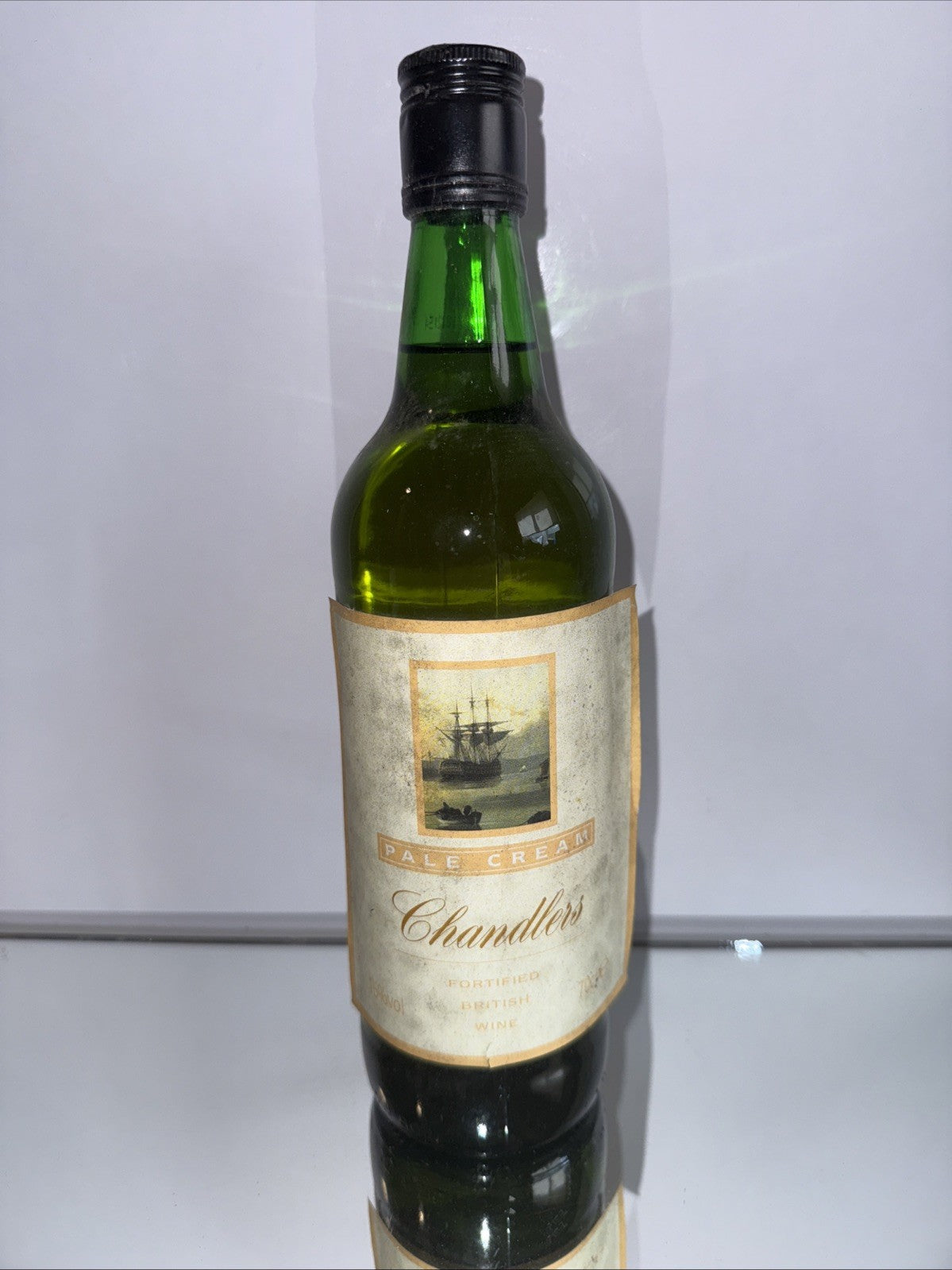 Chandlers Pale Cream Sherry 1980s Nostalgic vintage matured Quality