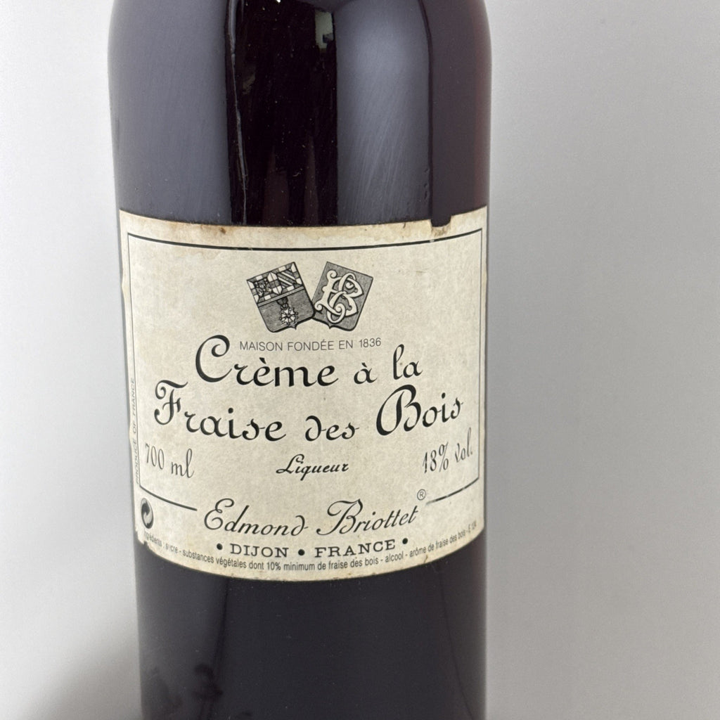 Edmond Briottet Creme a la Fraise des Bois Liqueur 70cl 18% Early 2000s