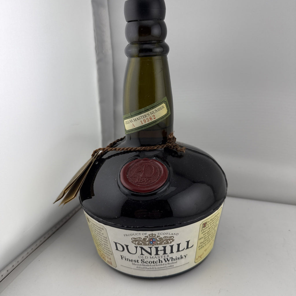Vintage Dunhill Old Master Finest Scotch Whisky Decanter Bottle Sealed