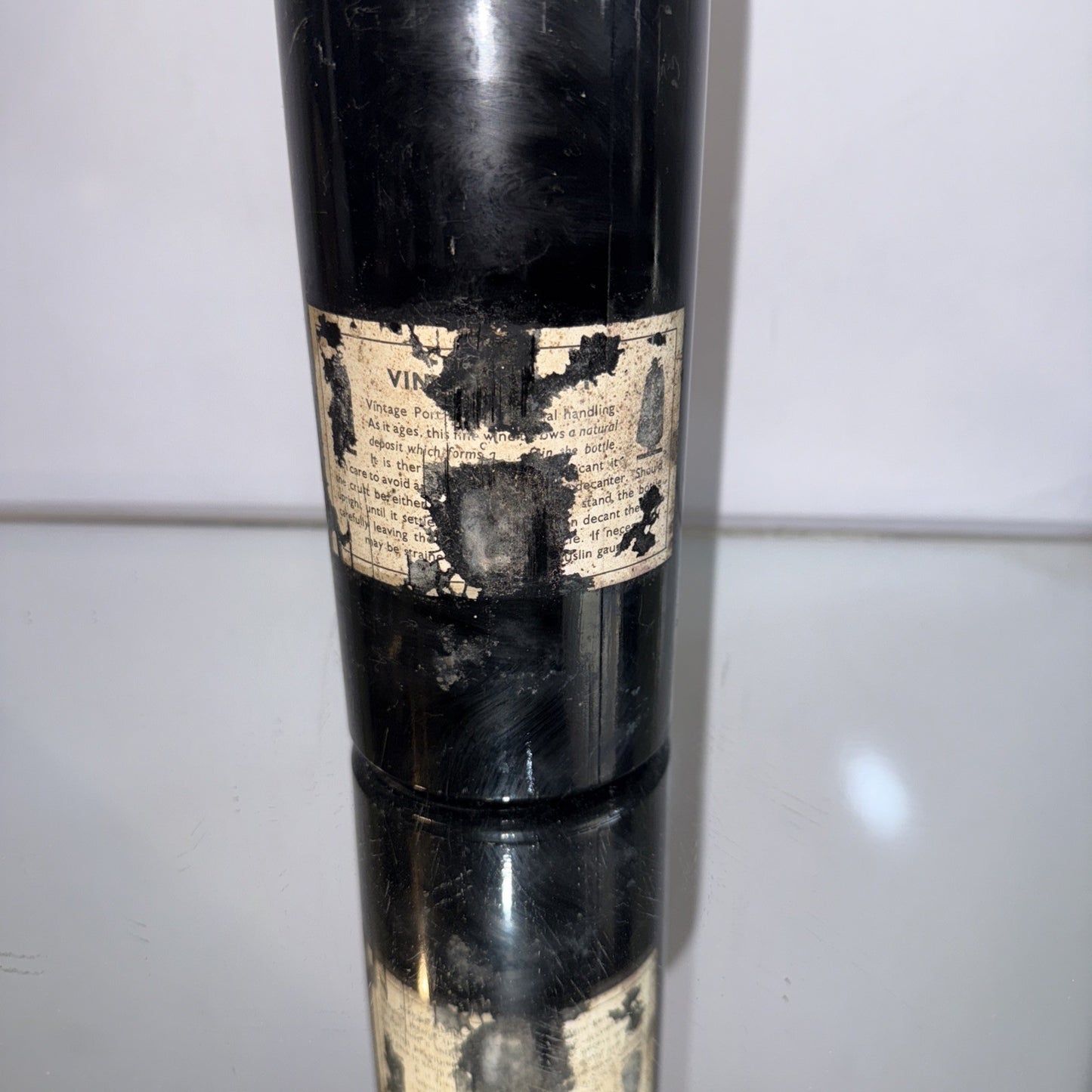 Sandemans 1965 vintage port Labels In Poor Cond. Capsule Intact