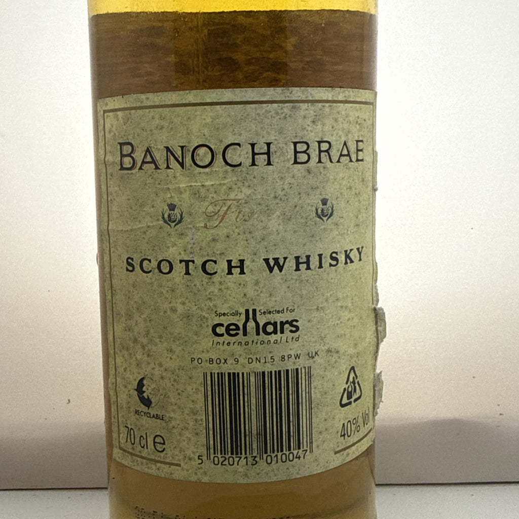 Banoch Brae Finest Scotch Whisky — Vintage — 70cl — 40% — Collectible
