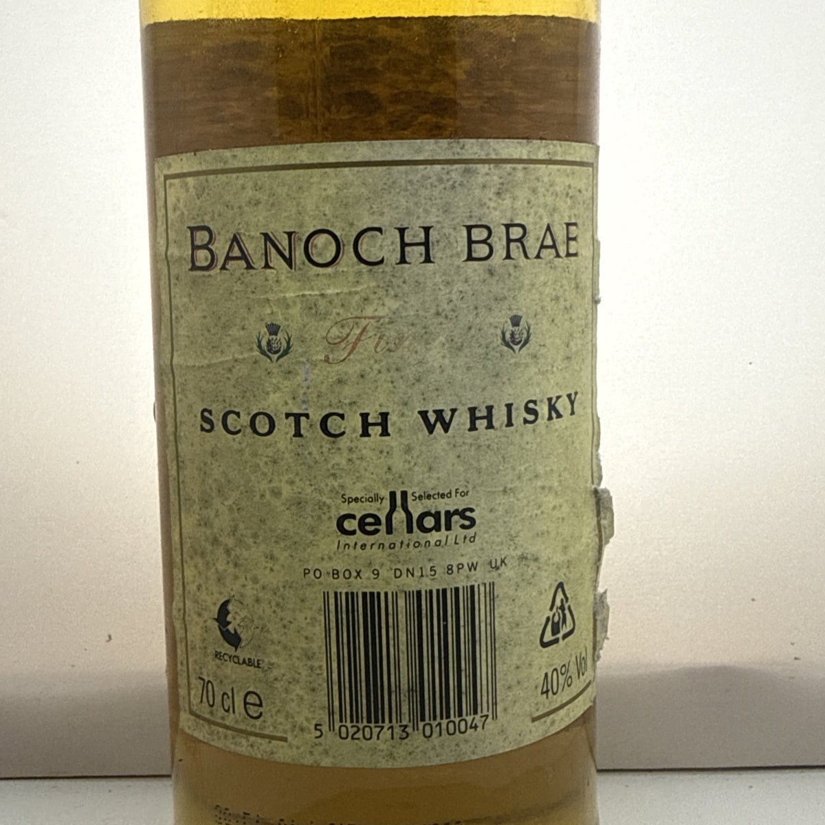Banoch Brae Finest Scotch Whisky — Vintage — 70cl — 40% — Collectible