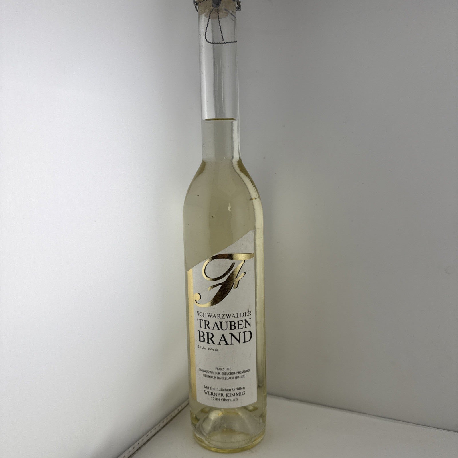 Schwarzwälder Trauben Brand German Grape Brandy 0.5L 45%
