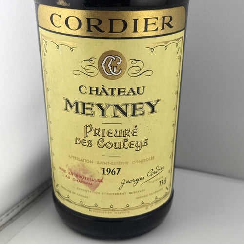 Chateau Meyney 1967 Saint Estephe Cordier Vintage Bordeaux Wine Still Drinkable!