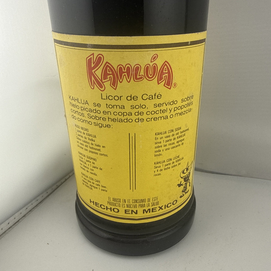 kahlua Coffee Liquour Bottled 1960s/70s Mexico Iconic