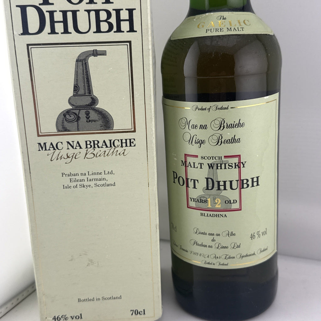 Poit Dhubh 12 Year Old Scotch Malt Whisky 70cl 46% Isle Of Skye With Box