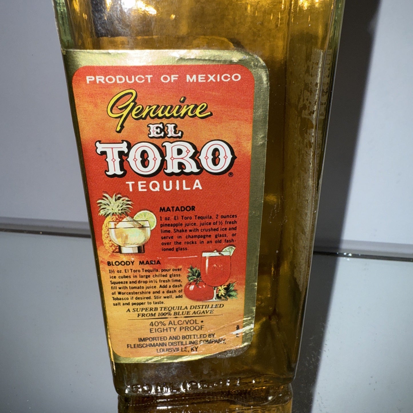 El Toro Tequila Vintage 1970s/80s 750ml 25.4 Floz