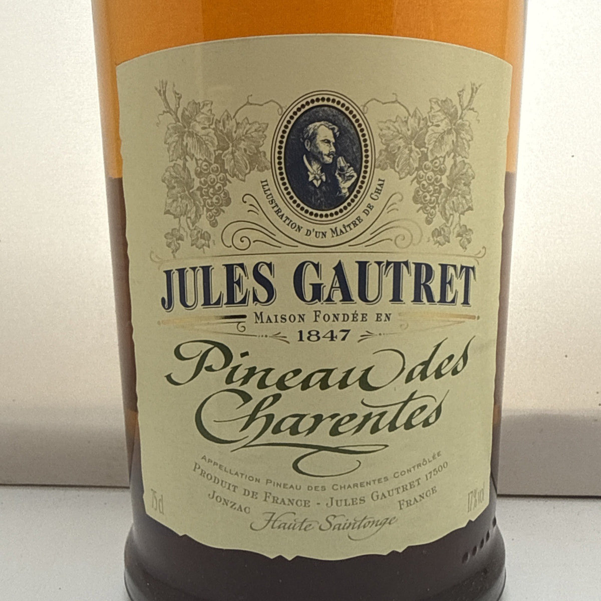 Vintage Jules Gautret Pineau des Charentes Blanc 75cl 17%