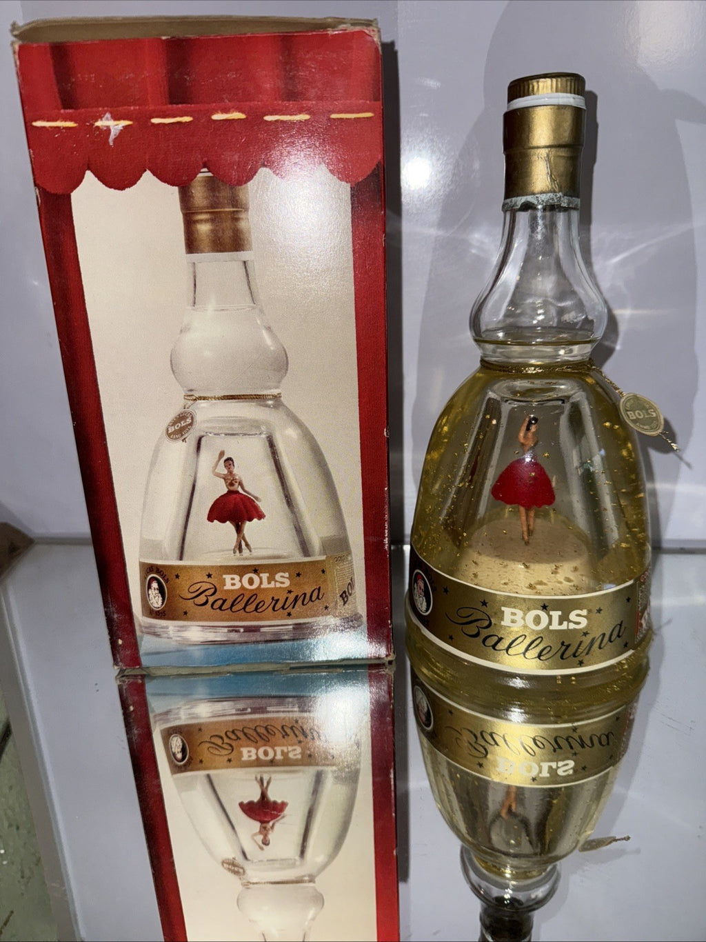 Bols Gold Liqueur Ballerina Boxed In Mint Condition .. 1960s