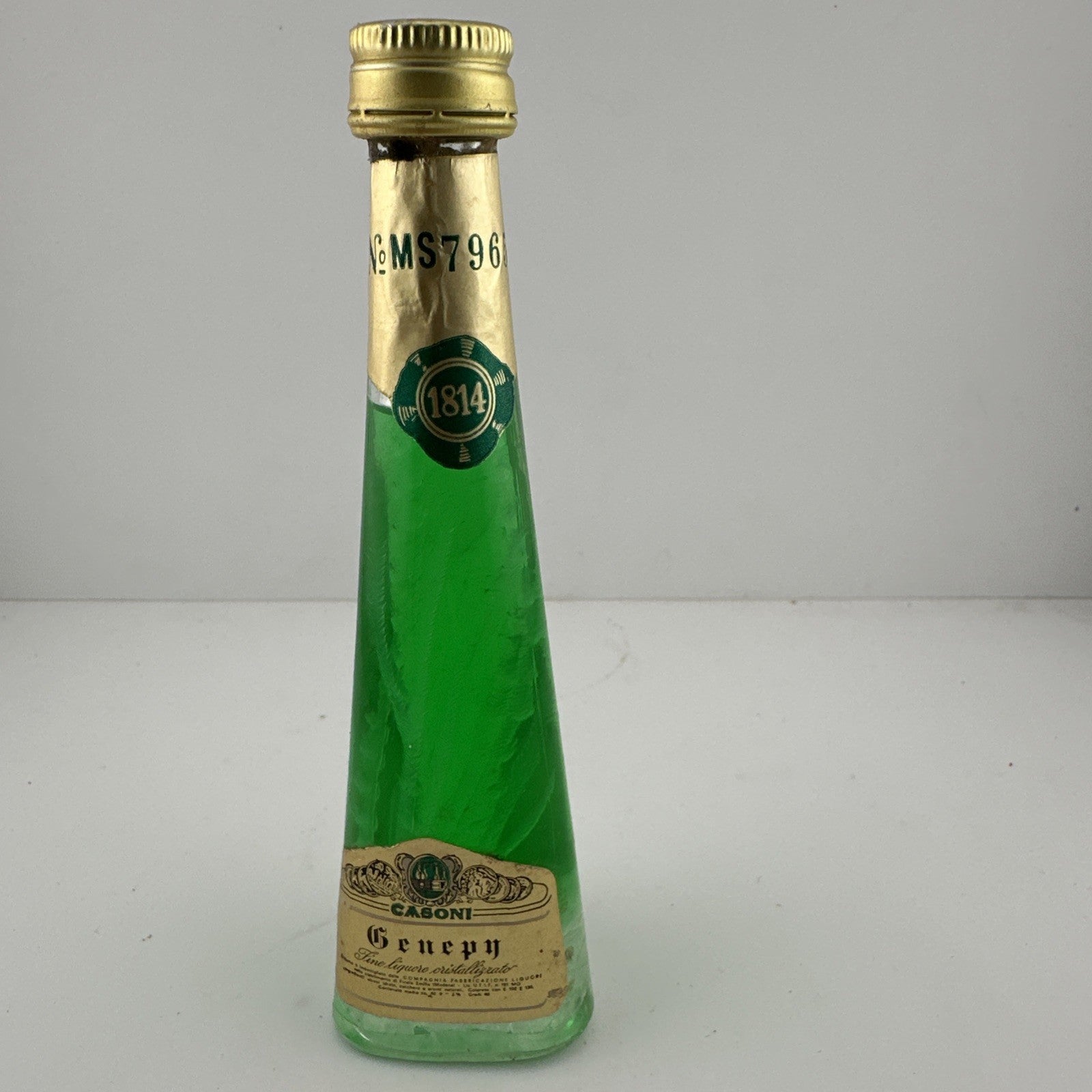 Casoni Genepy Cristallizzato liqueur Miniature 1979s