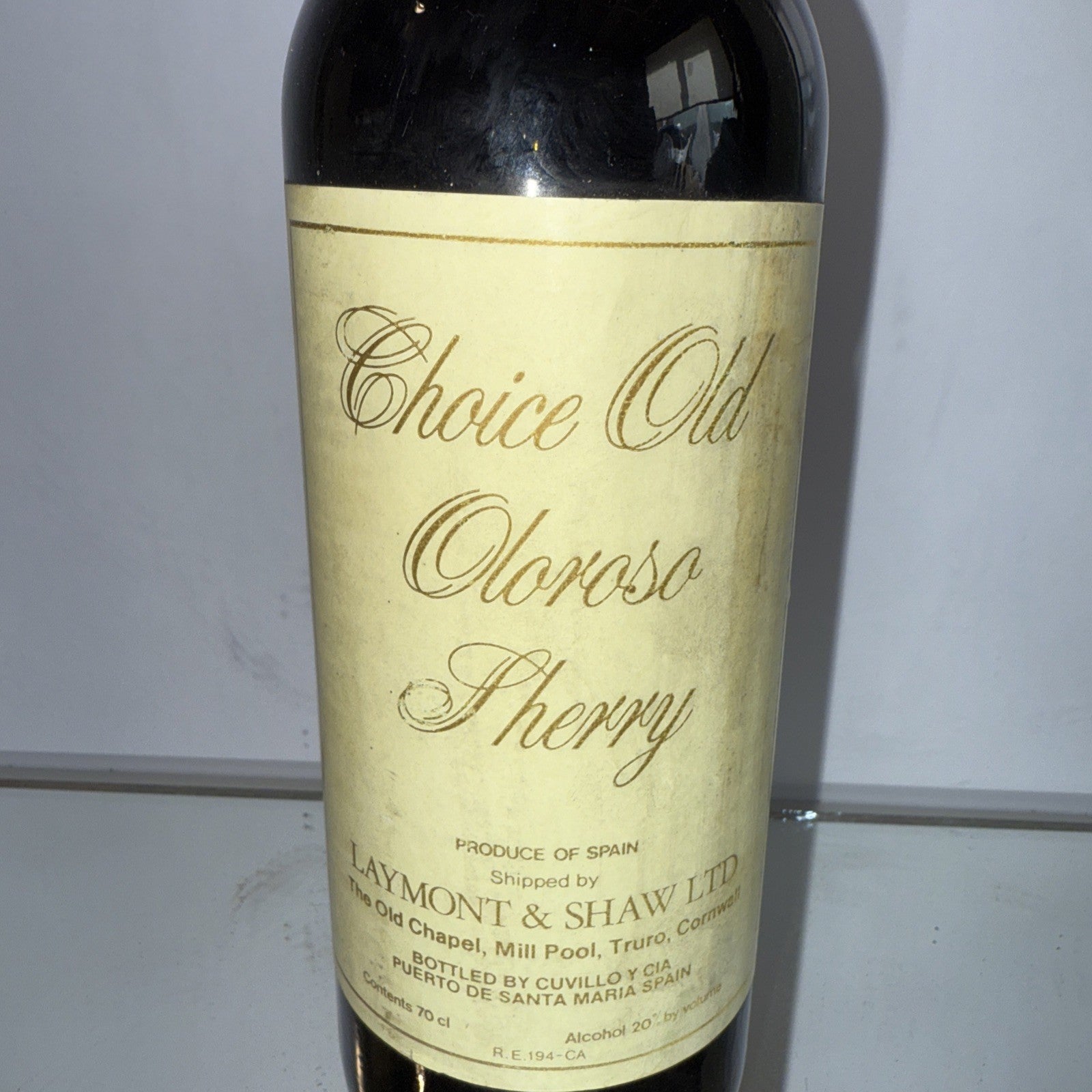 Choice Old Oloroso Sherry, a dry  produced by Bodegas de Santa Maria