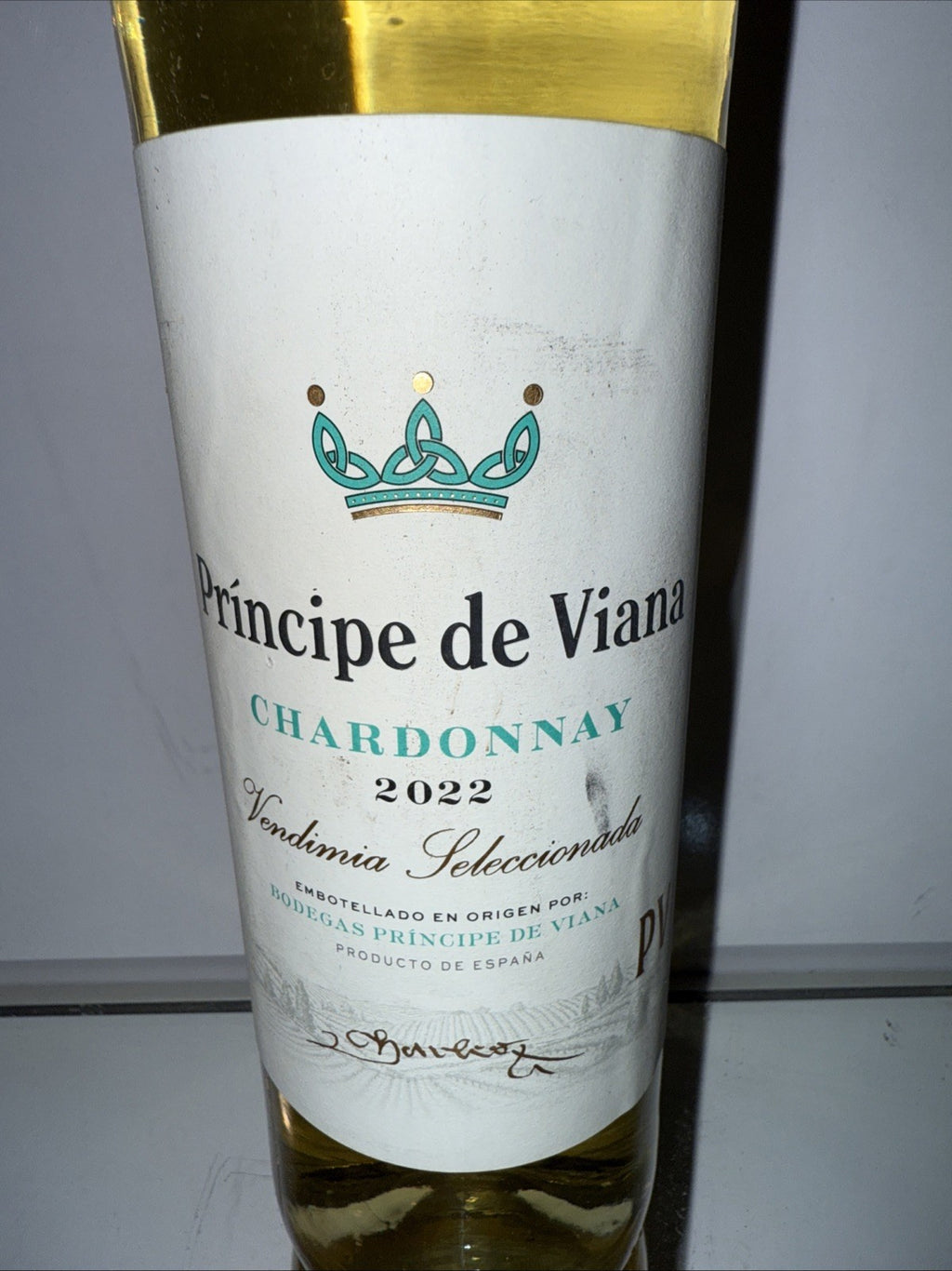 2022 vintage Príncipe de Viana Vendimia Seleccionada Chardonnay