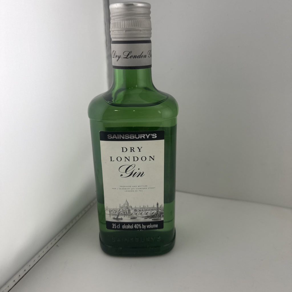 Vintage Sainsbury’s Dry London Gin 35cl 40% 1990s