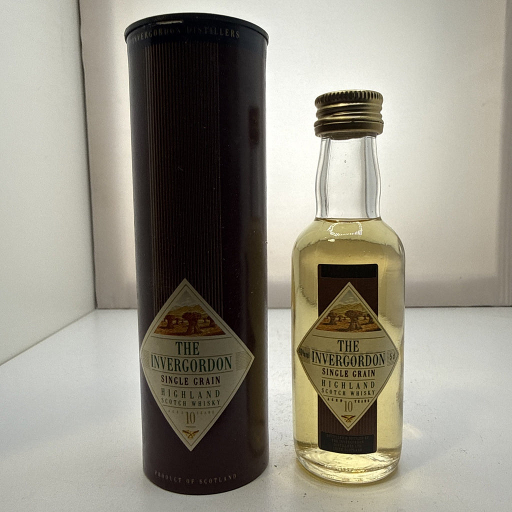 Invergordon 10yo Single Grain — 5cl Whisky Miniature — Presentation Tube