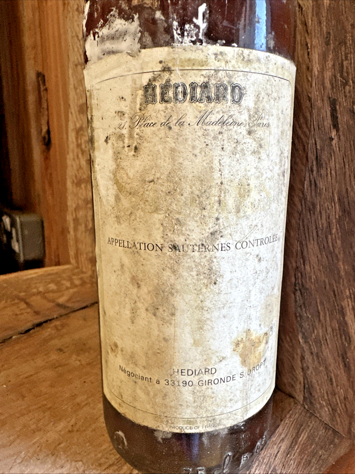 Hediard Sauterrnes (probably 1970s)