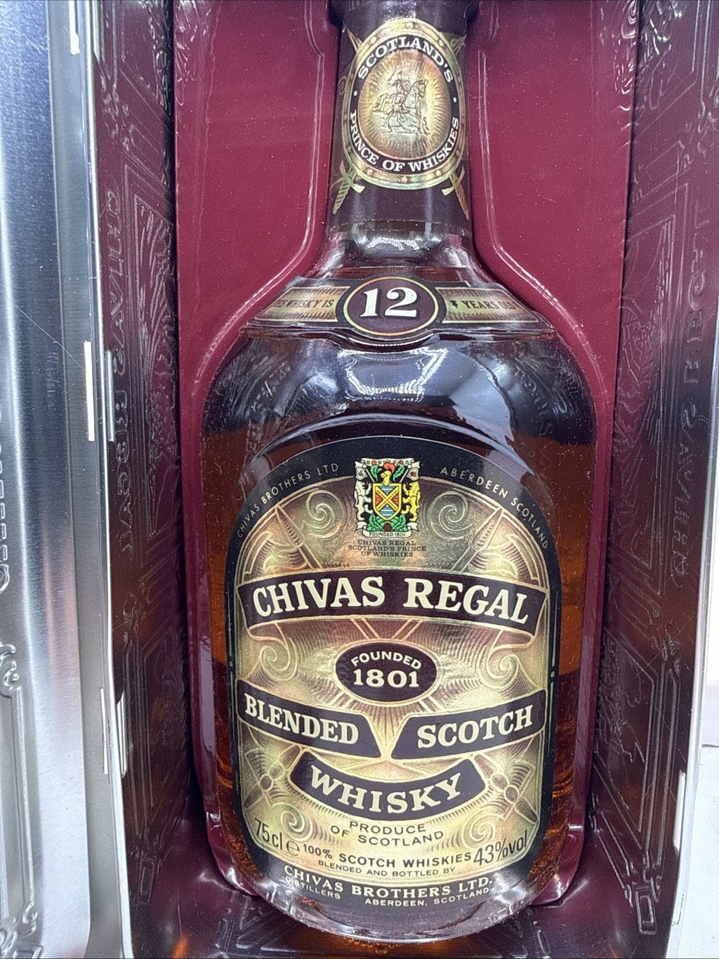 Chivas Regal 12 Year Old, 75cl, 43%, bottled during the 1980s In Tin Box