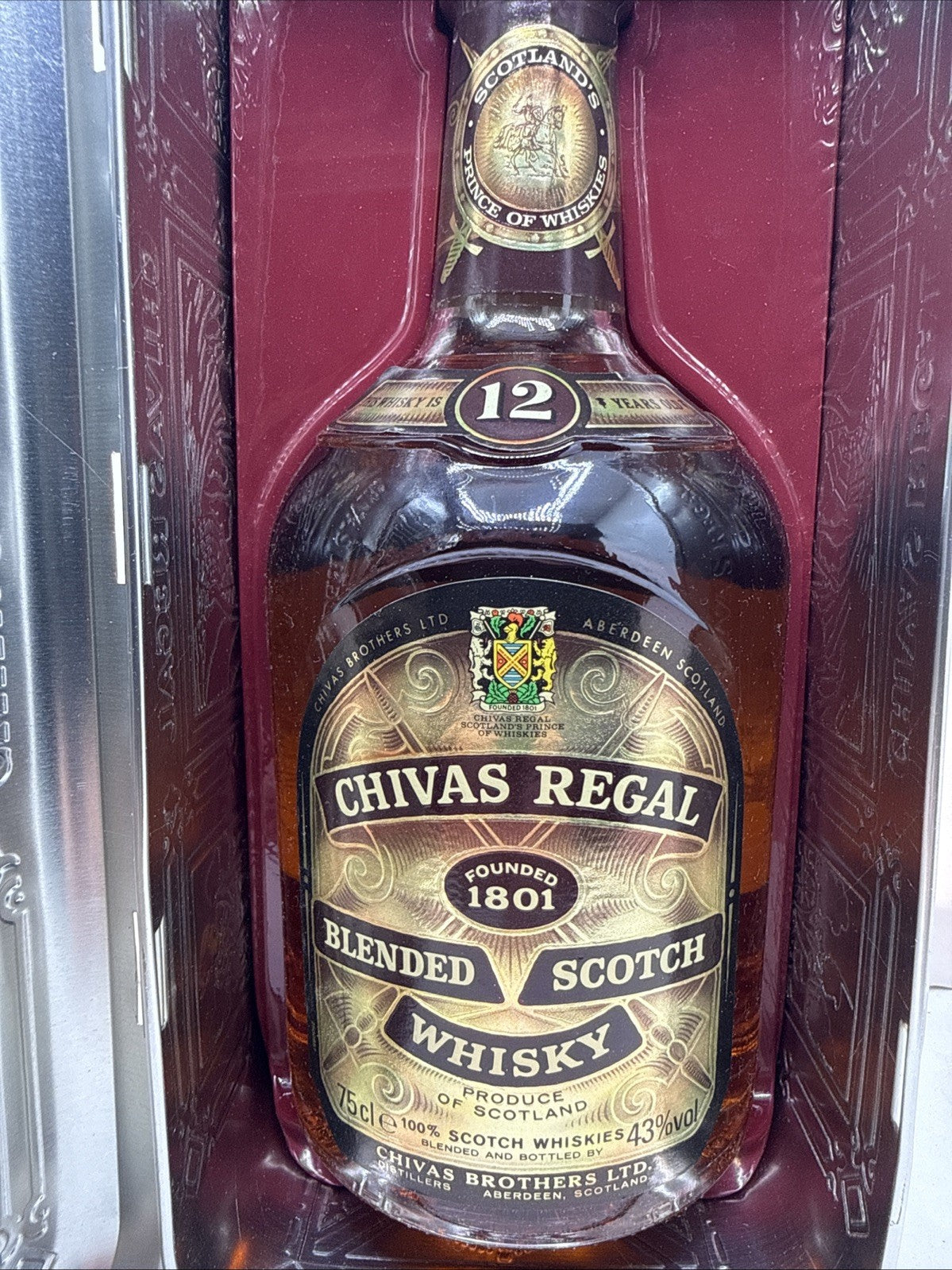 Chivas Regal 12 Year Old, 75cl, 43%, bottled during the 1980s In Tin Box
