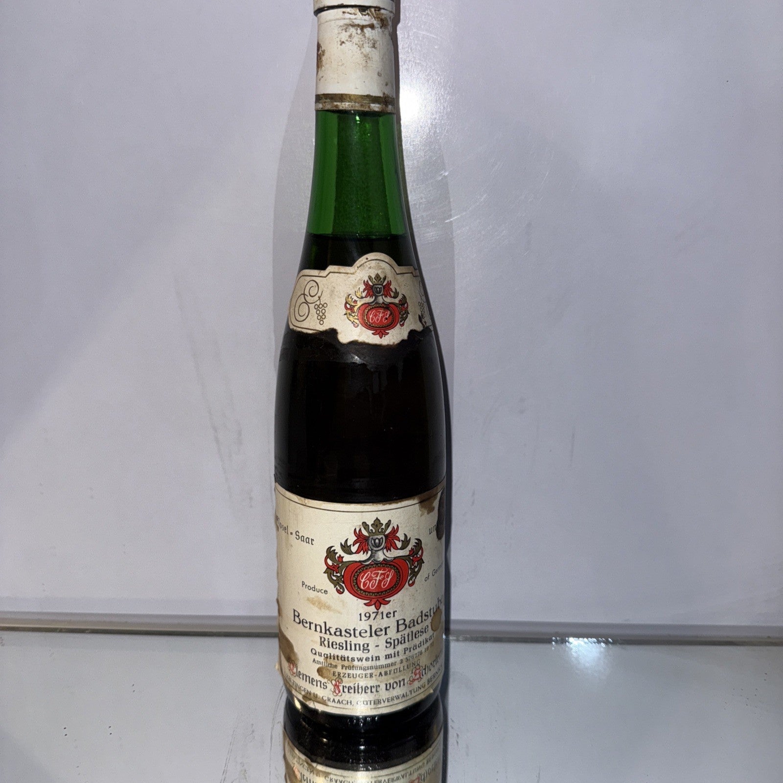 1971 Clemens Freiherr von Schorlemer Bernkasteler Badstube Riesling Spätlese