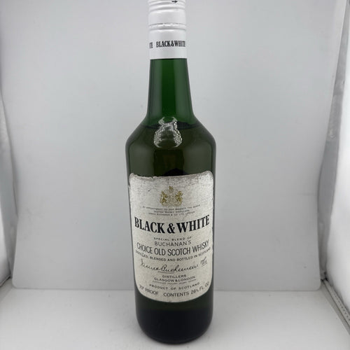 Black & White Scotch 70° Proof 26⅔oz c1970 Buchanan’s
