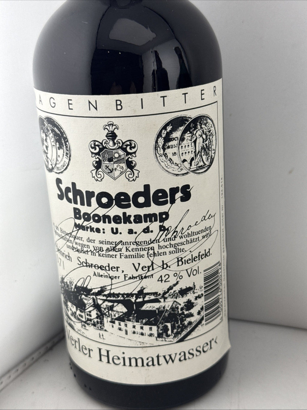 Schroeders Boonekamp German Magenbitter Herbal Liqueur 70cl 42% 1990s Rare In Uk