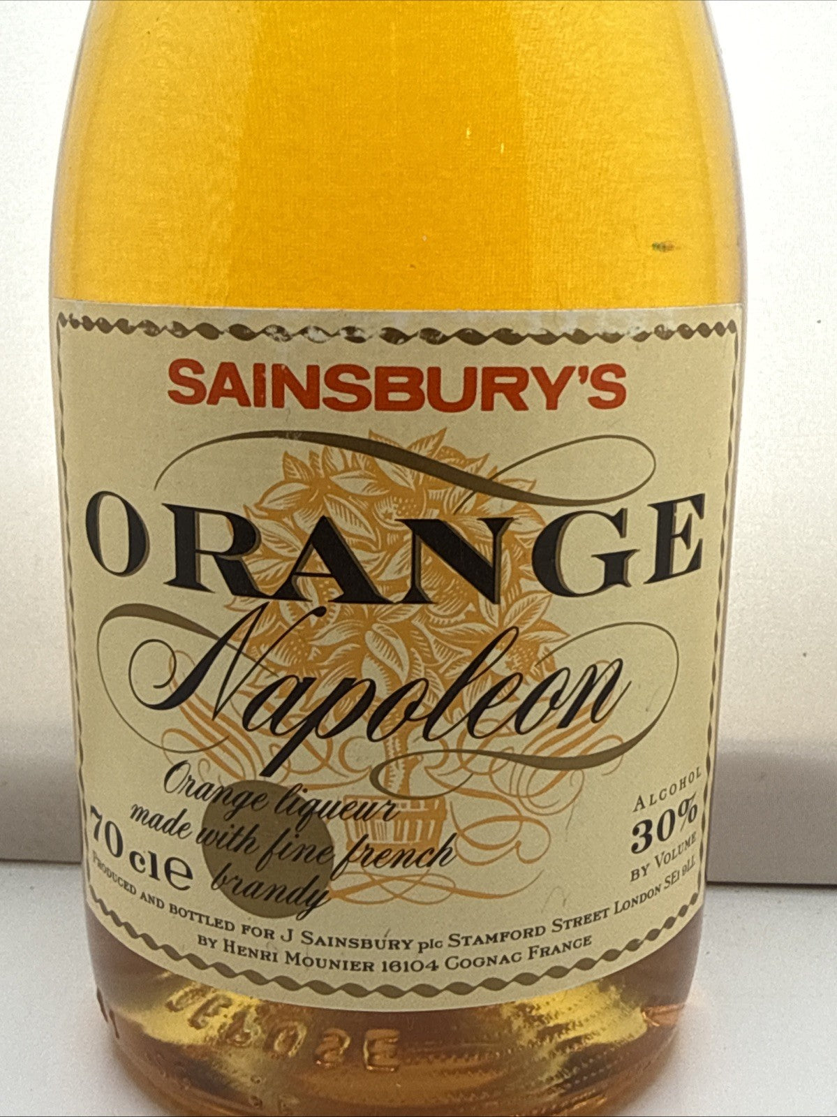 Vintage Sainsbury’s Orange Napoleon Liqueur 70cl 30% – Henri Mounier France