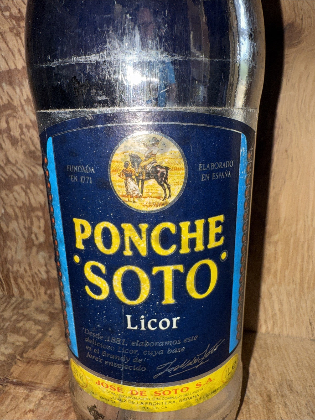 Ponche Soto Liqor Spanish Brandy 1990s bottled