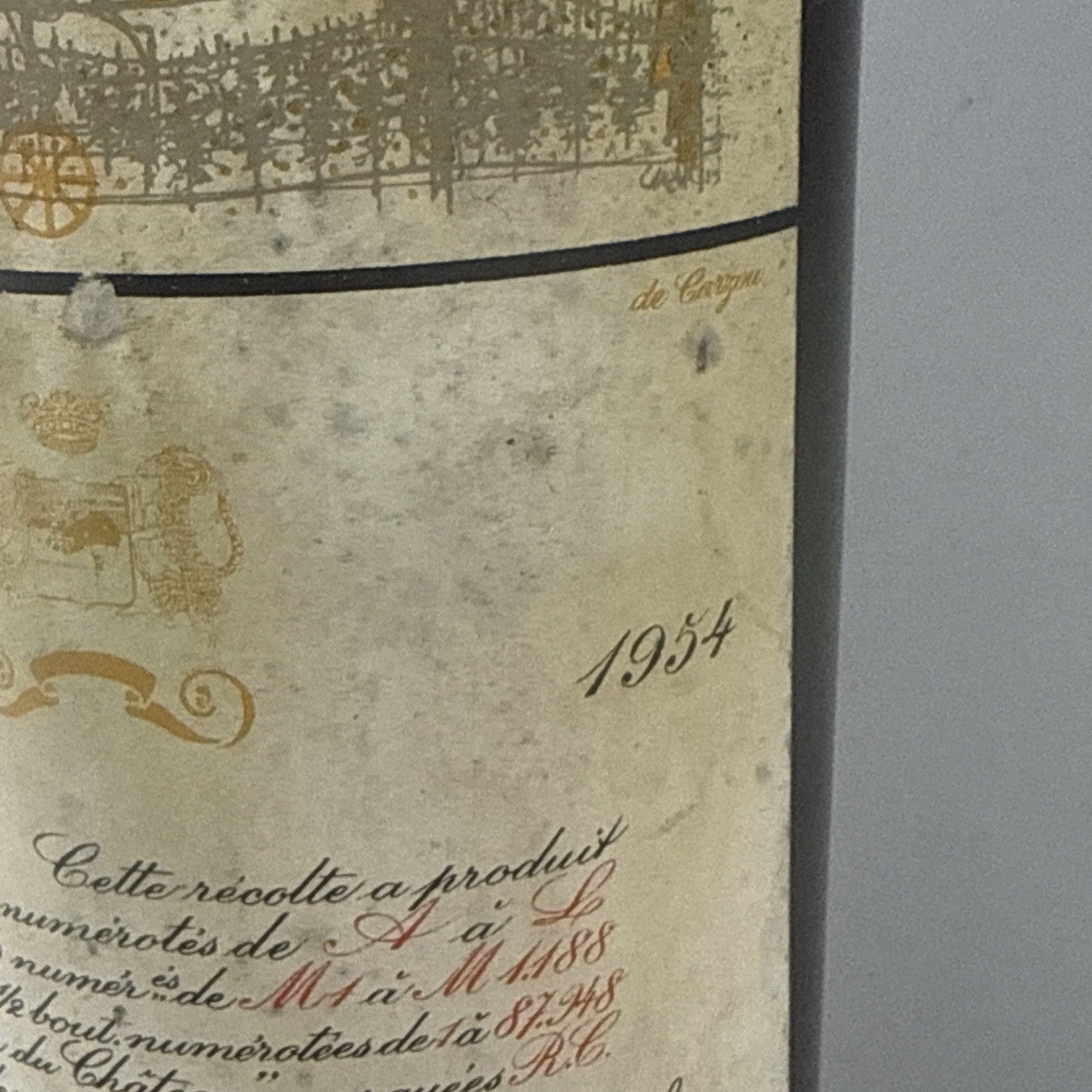 Château Mouton Rothschild 1954 Pauillac 1er Cru Classé 75cl