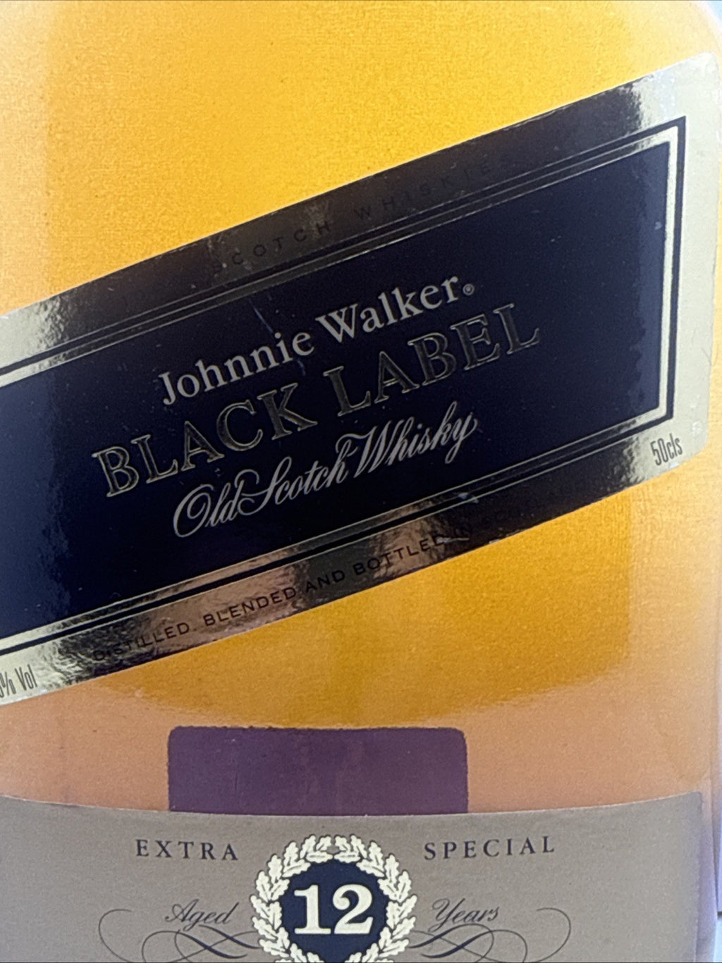 Vintage Johnnie Walker Black Label 12 Year Old 50cl 43% c.1980s–90s