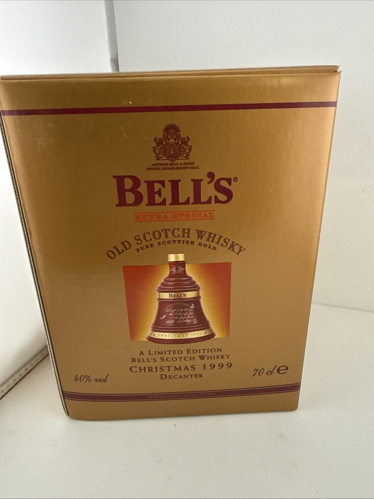 Bells Old Scotch Whisky 1999 Christmas Decanter Full