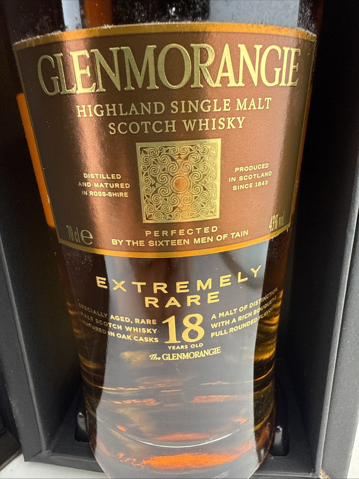 Glenmorangie 18 Year Old Extremely Rare Single Malt Whisky 70cl 43%