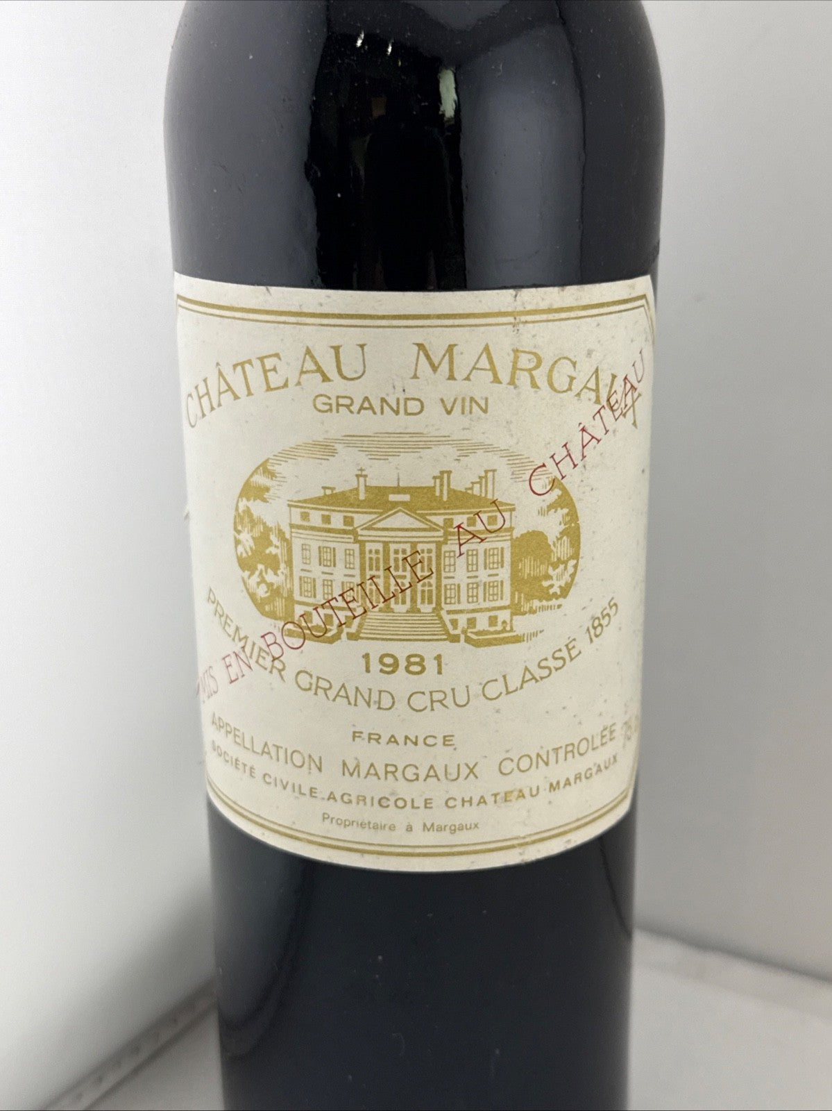 Château Margaux 1981 Premier Grand Cru Classé Bordeaux Wine