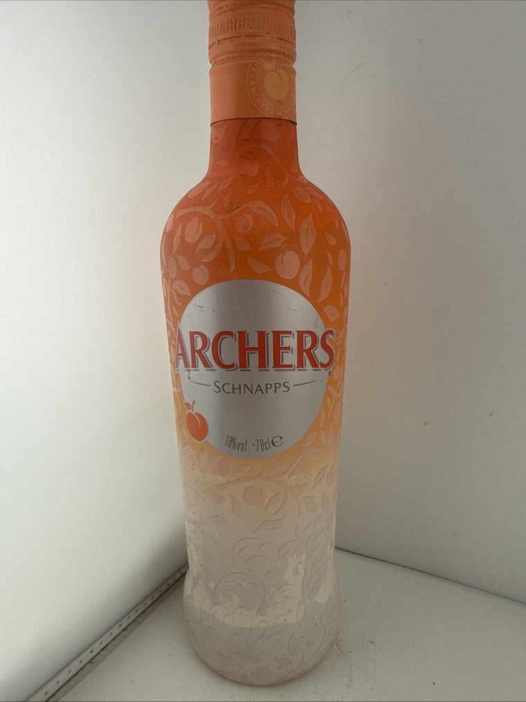 70cl bottle of Archers Peach Schnapps Liqueur, 18% ABV.