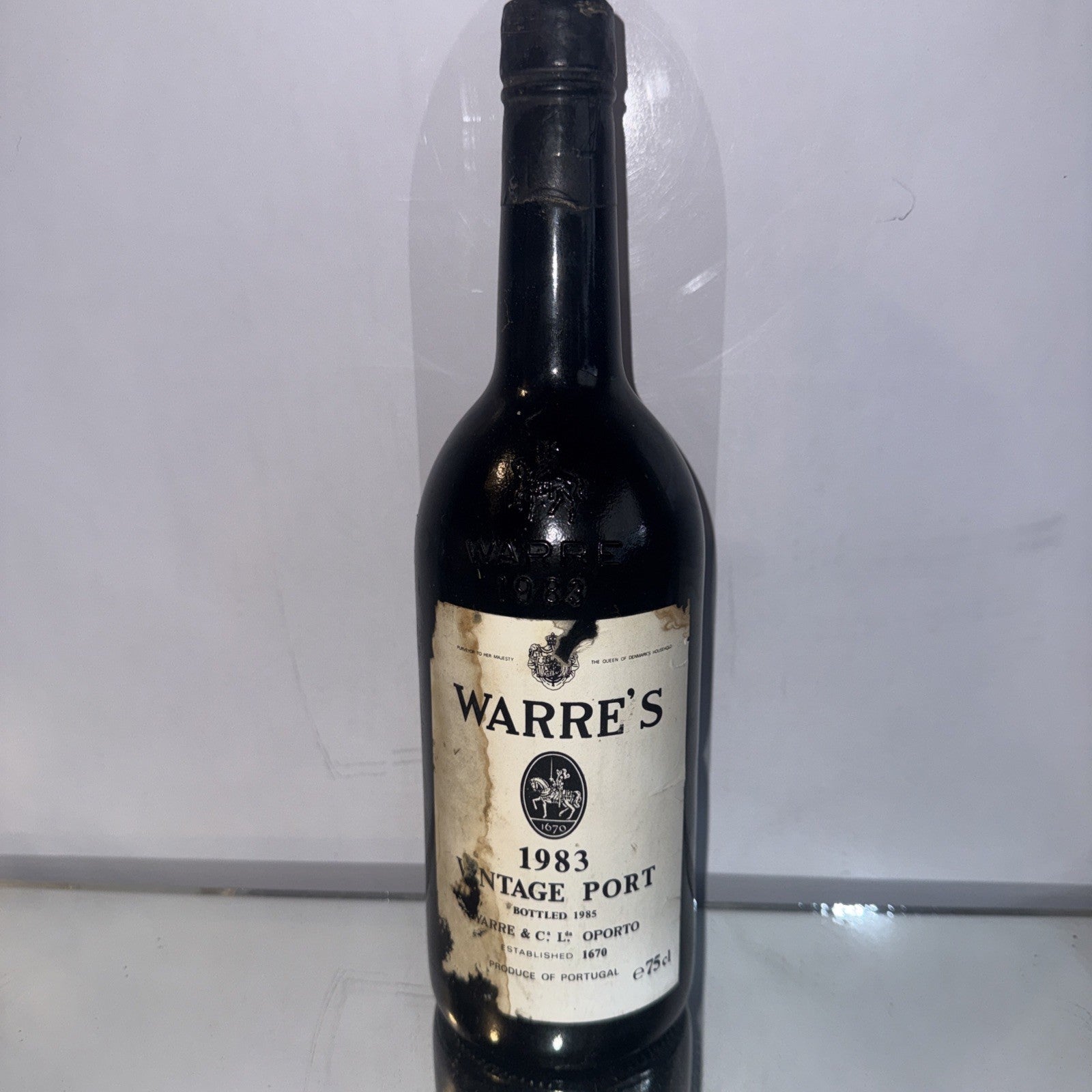 Warre's 1993 Vintage Port Some Label Damage