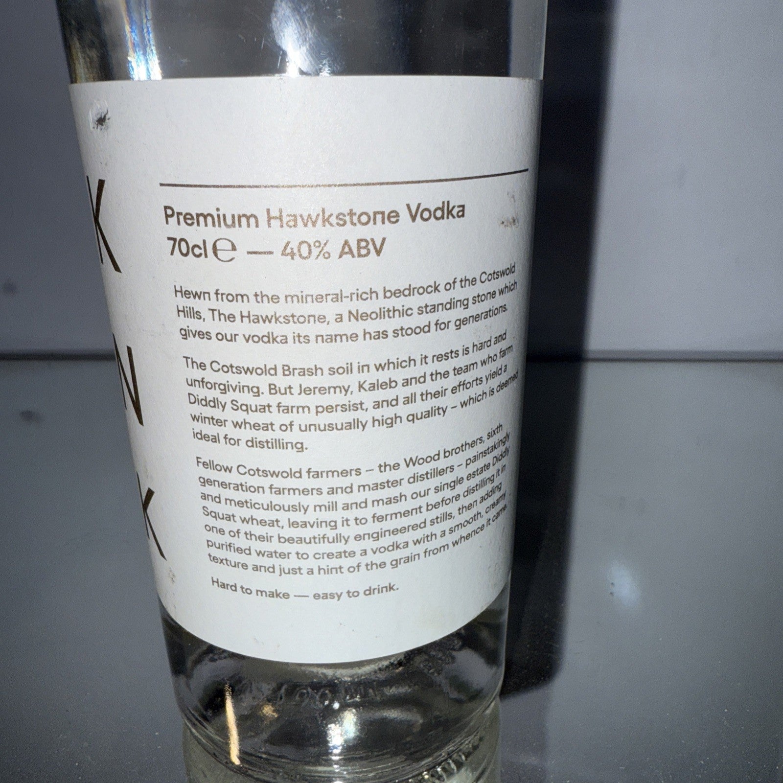 Hawkstone Premium Vodka 700ml