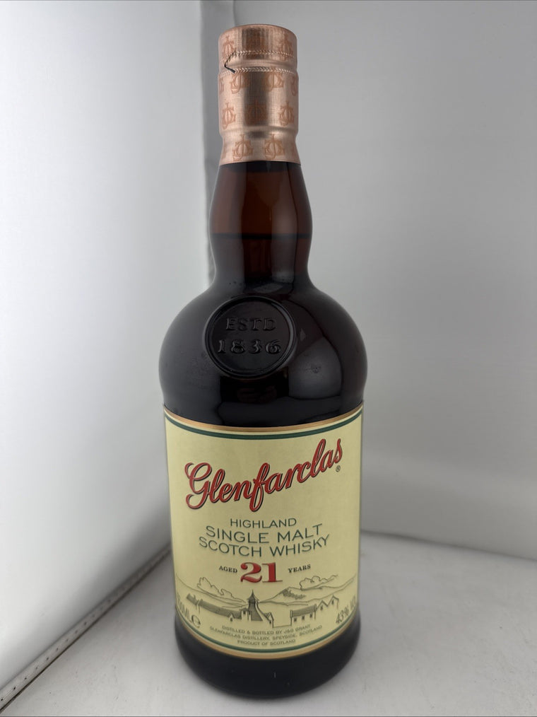 Glenfarclas 21 Year Old Highland Single Malt Scotch Whisky 70cl 43% With Tube