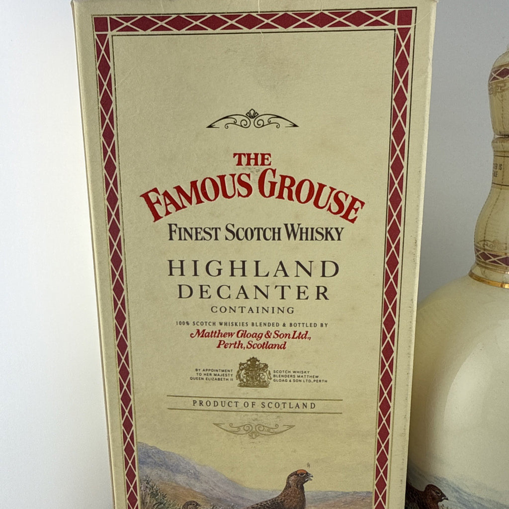 Famous Grouse Full Decanter  From 1996 boxed full
