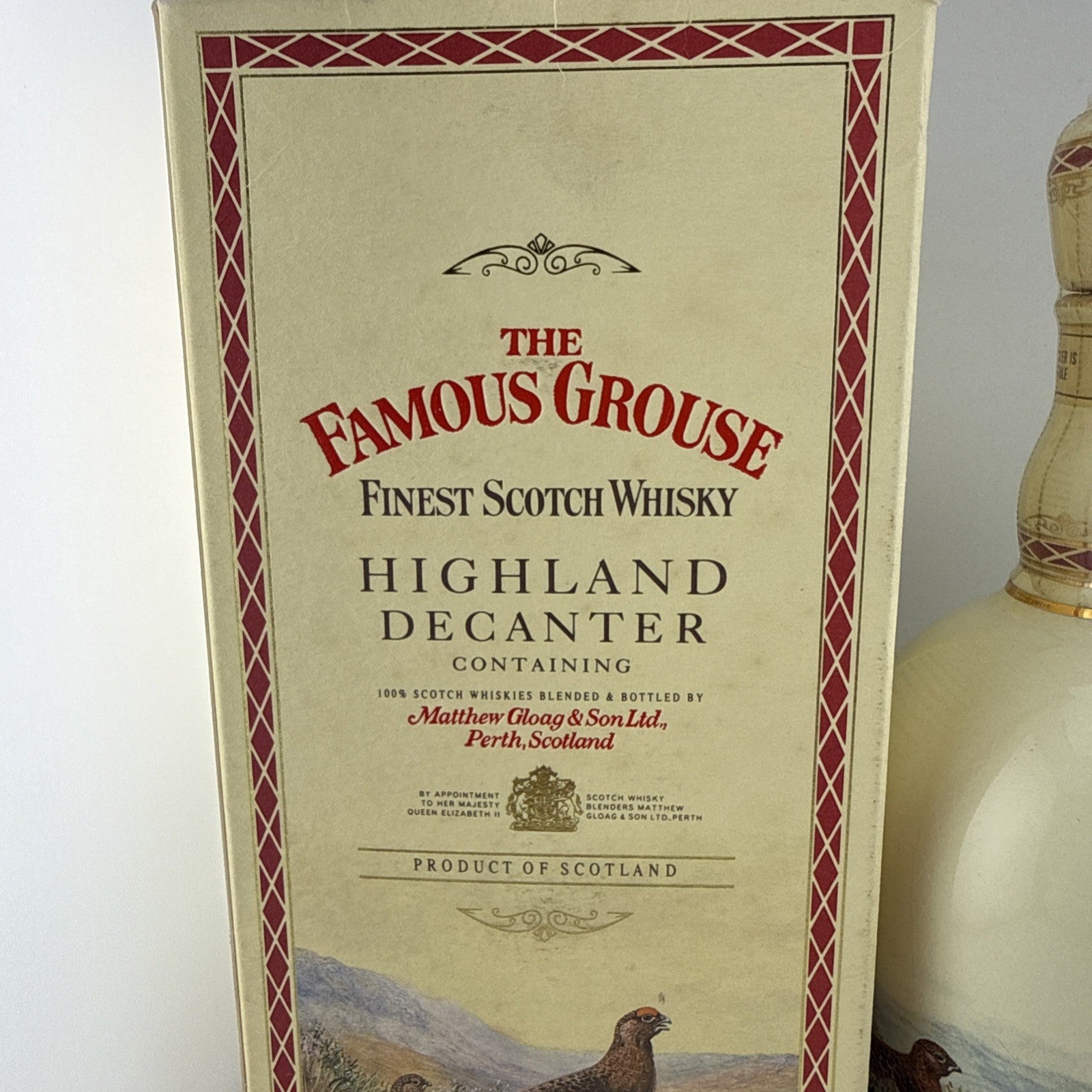 Famous Grouse Full Decanter  From 1996 boxed full