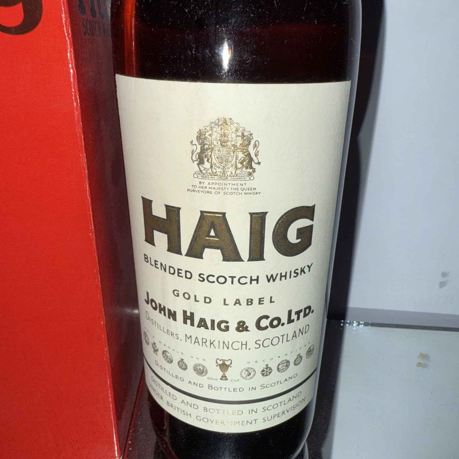 Haig Gold Label Blended Scotch Whisky Early 1980s Bottled Boxed !
