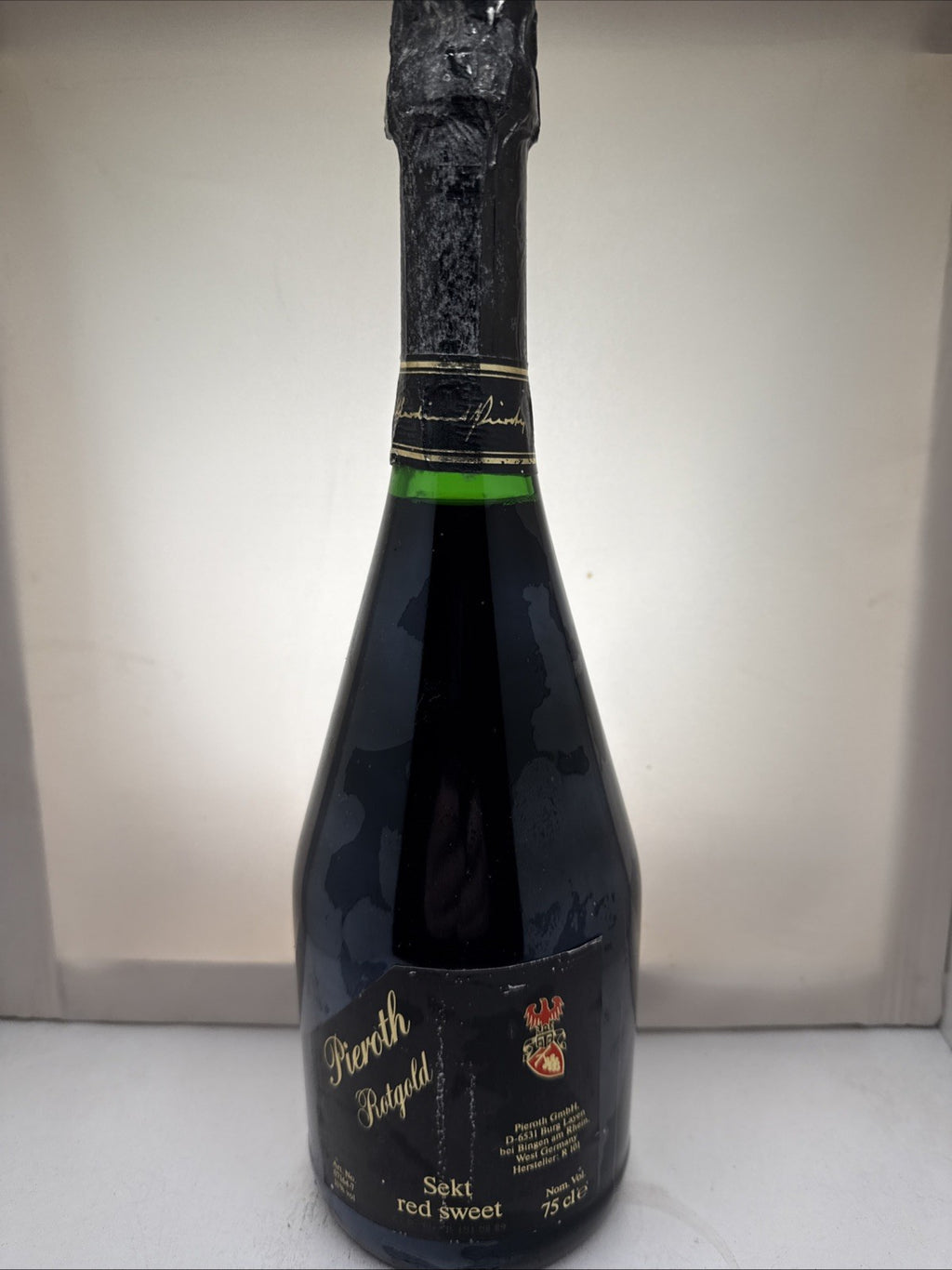 Pieroth Rotgold Red Sweet Sekt 1989 Still Sparkling And Drinks Well! Rare!