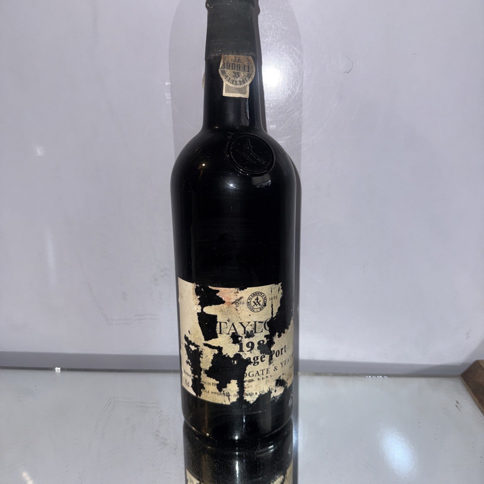 Taylor's 1983 Vintage Port Poor Label