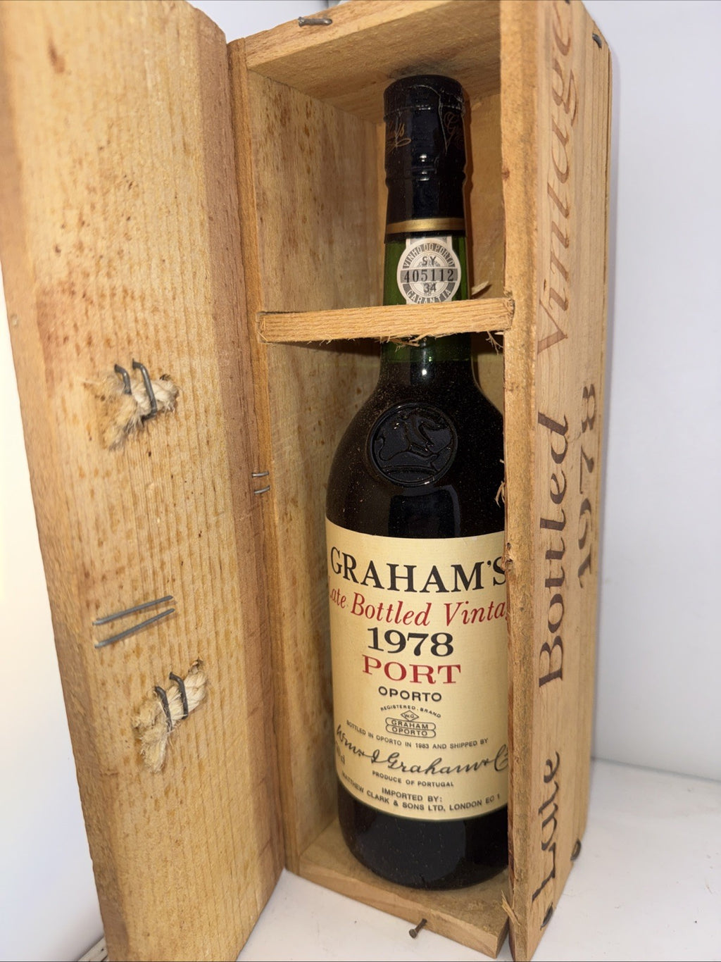 Graham’s 1978 Late Bottled Vintage Port OWC 75cl Bottled 1983