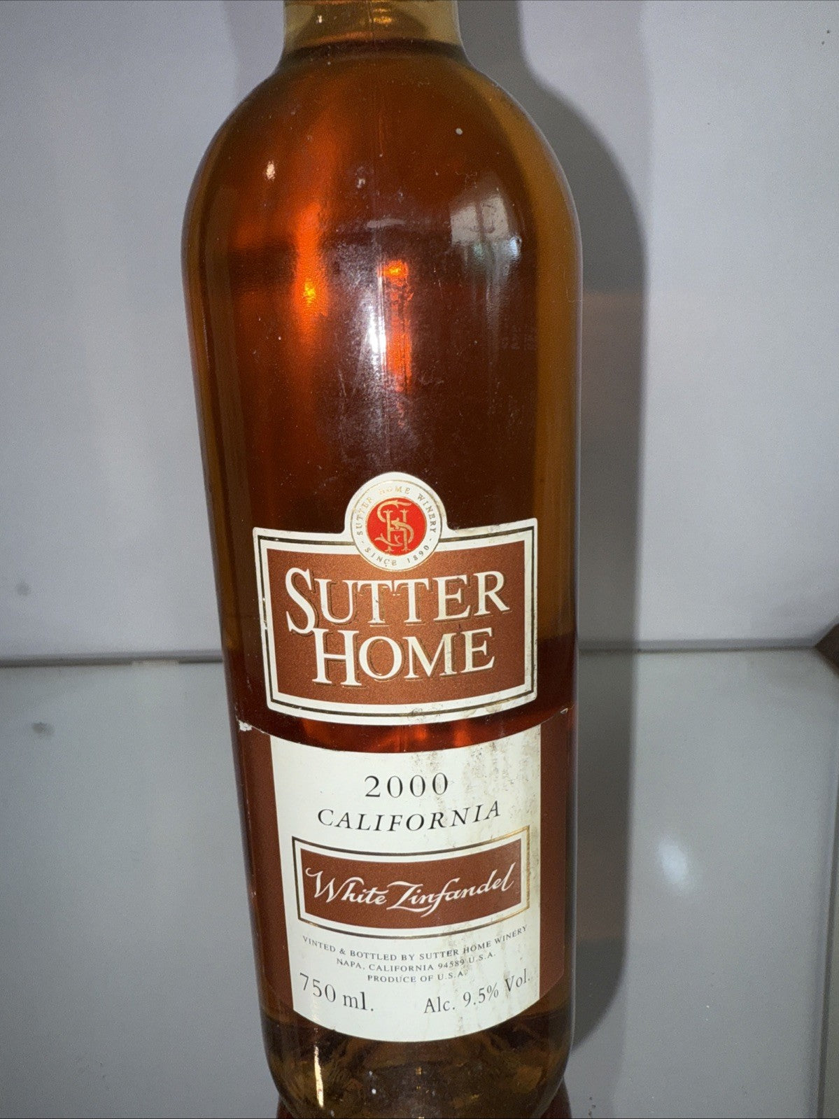 Sutter Home White Zinfandel California 2000