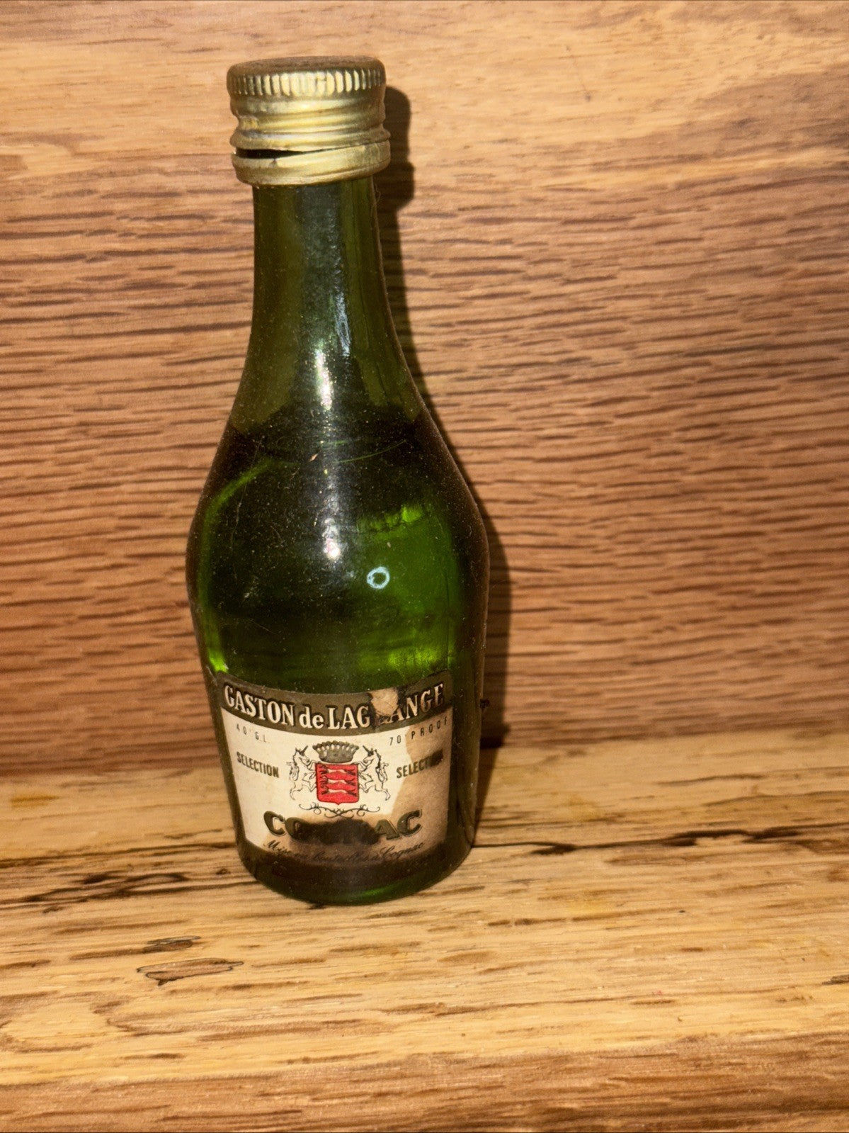 1970s Gaston De Lagrange Cognac Miniature Vintage Seal Broken But Basically Full